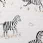 Preview: Baumwolljersey Druck Zebra auf Altweiß by Christiane Zielinski